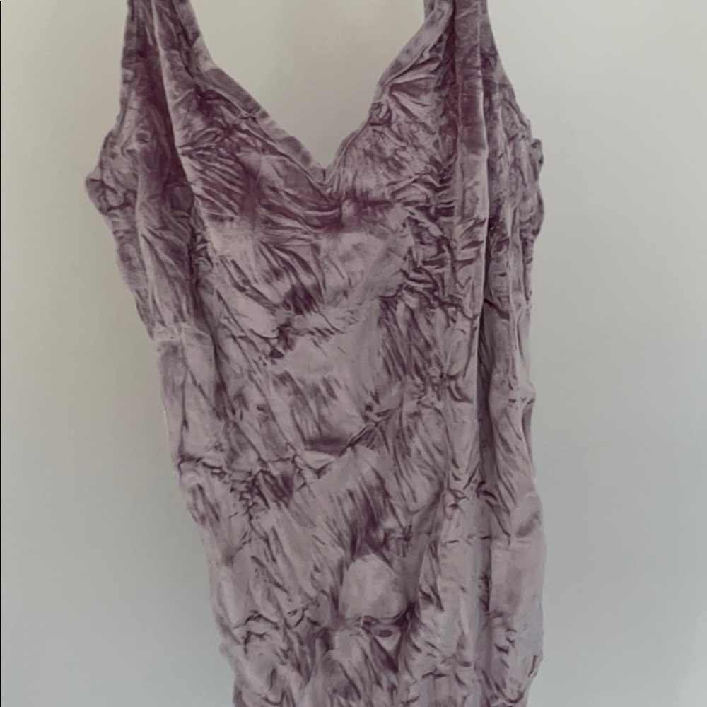 Top shop Velour Lavender Body Suit